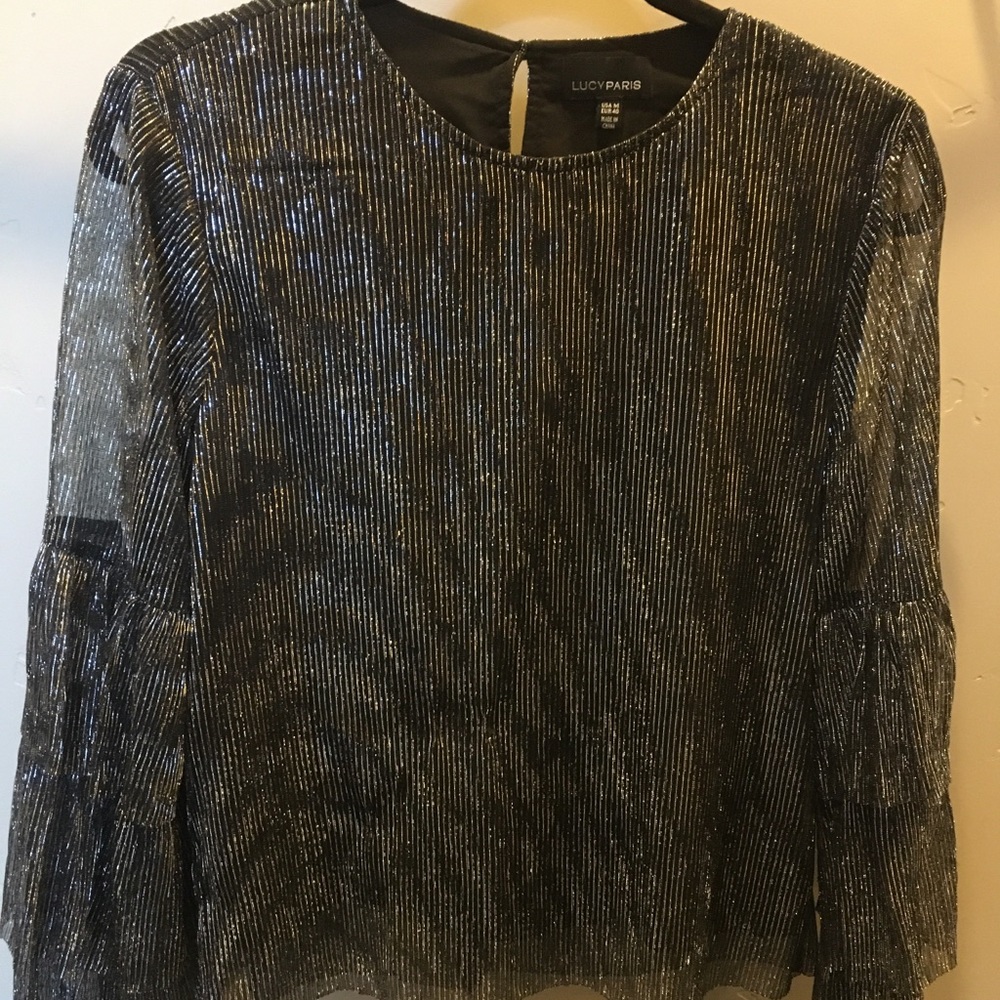 Women’s Lucy Paris sparkle blouse.